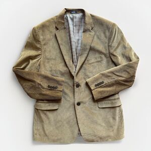 Saddlebred Corduroy Blazer Brown 2 Button Jacket Sport Coat Mens Size 44R